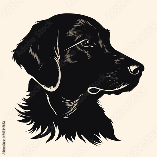 Modern collection isolated black silhouette of a dog vector illustration