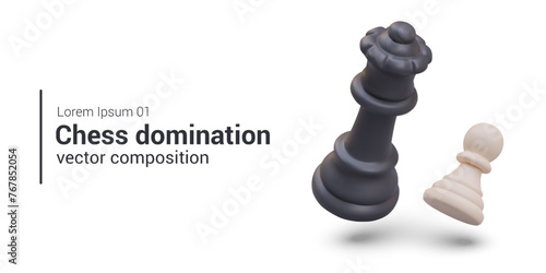 Concept of domination in chess. Strong and weak game figure