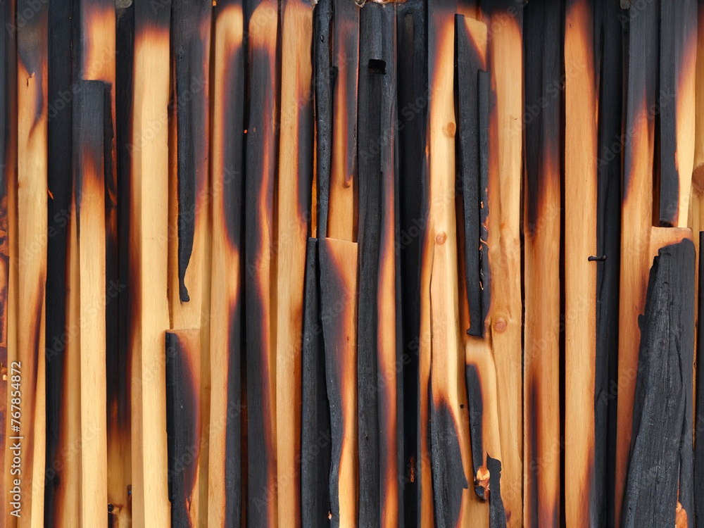 burned wooden background texture