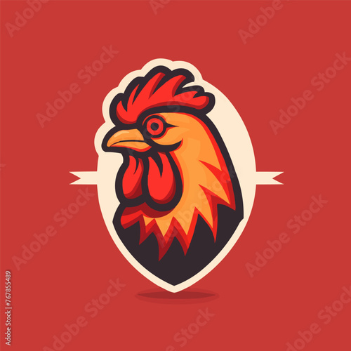 chicken logo design template