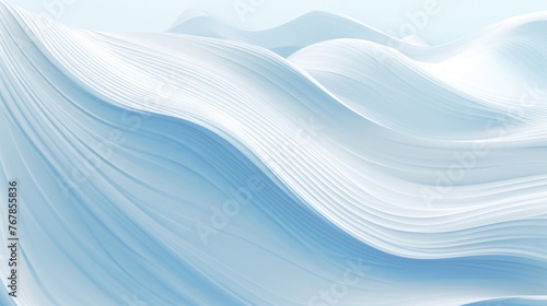 Frozen waves wallpaper 3D illustration