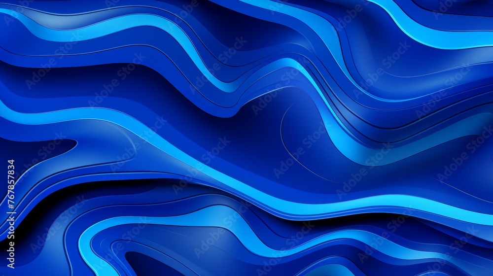 Vibrant blue metallic contoured lines with 3d topographical effect in abstract design Vibrant blue metallic contoured lines with 3d topographical effect in abstract design