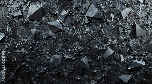 "A Dark Gray Wall Made of Many Triangular Blocks"   © zahidcreat0r