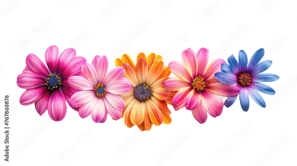 Eid Flowers on Transparent Background PNG