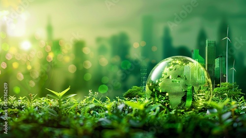 Conference on the future of green technology, featuring cutting-edge sustainable inventions