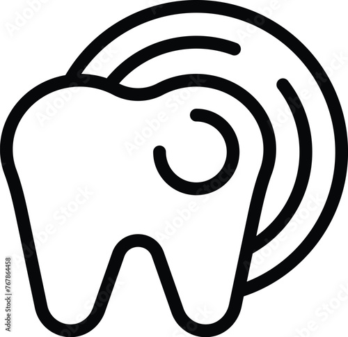 Dental healthcare icon outline vector. Oral hygiene. Teeth protection routine