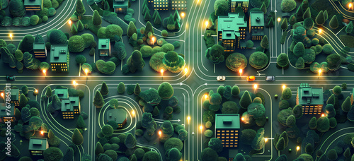 green electronics and eco friendly digital infrastructure. Smartcity  society 5.0  communication technology  Autonomous roads  metropolitan IT development  digital infrastructure