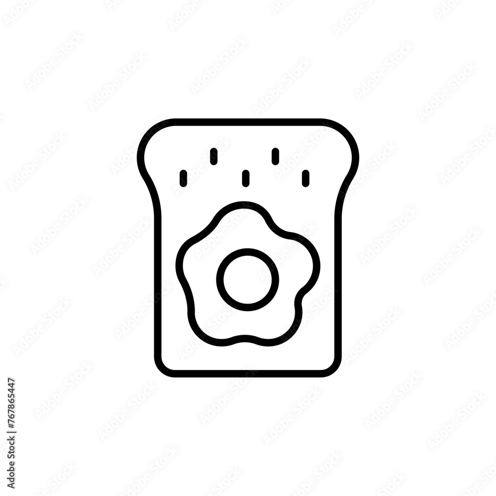 Egg sandwich outline icons, minimalist vector illustration ,simple transparent graphic element .Isolated on white background Egg sandwich outline icons, minimalist vector illustration ,simple transparent graphic element .Isolated on white background