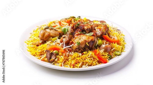 "A Realistic Photograph of an Arabic Biryani"

