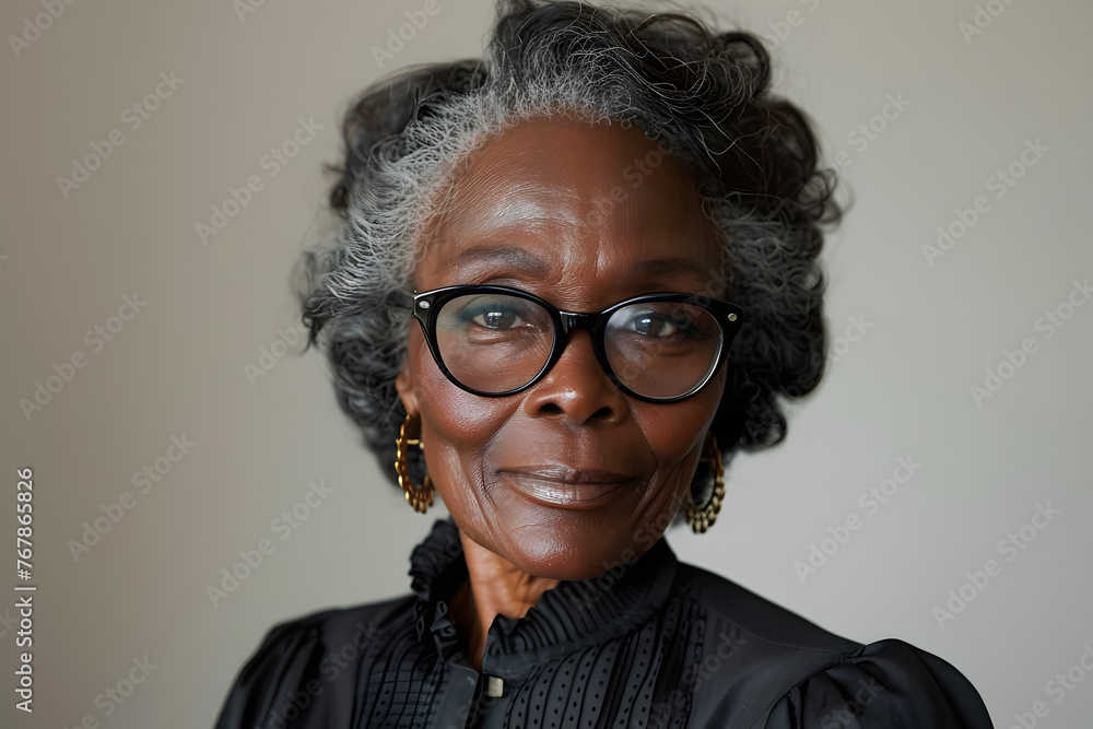 Imagine
2d
Close up happy elderly black woman in glasses wearing blouse isolated on white background
Imagine
2d
Close up happy elderly black woman in glasses wearing blouse isolated on white background