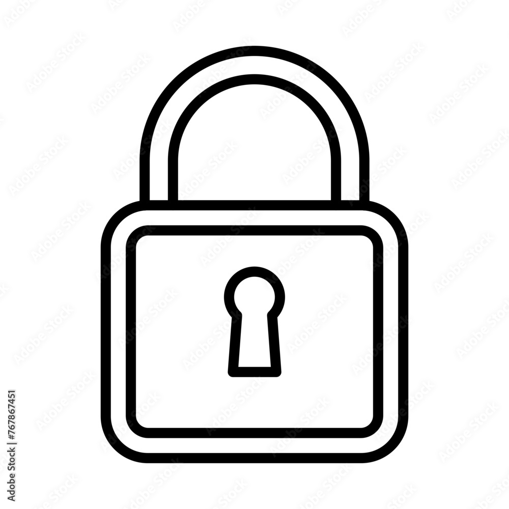 Lock line icon Lock line icon