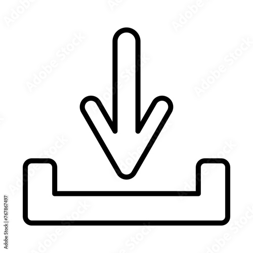 Download icon line icon