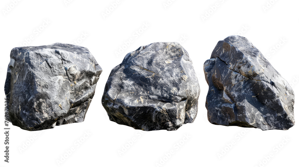 set of heavy stone isolated on transparent background set of heavy stone isolated on transparent background