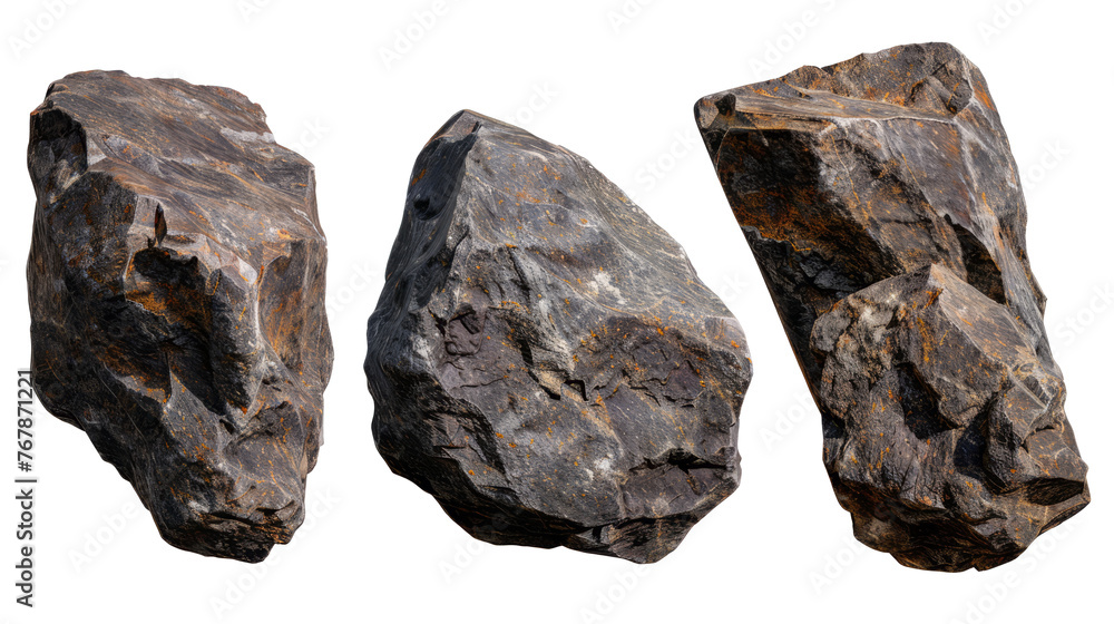 set of heavy stone isolated on transparent background set of heavy stone isolated on transparent background