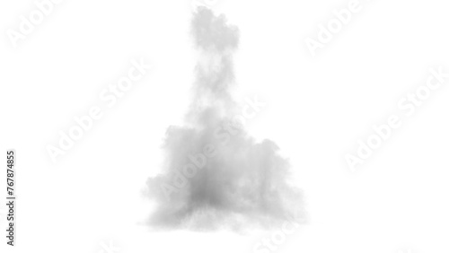Smoke abstract on alpha channel