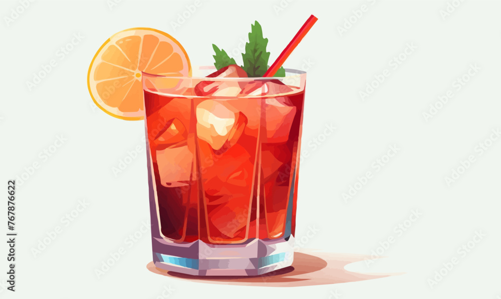 Cocktail isolated vector style on isolated background illustration Cocktail isolated vector style on isolated background illustration