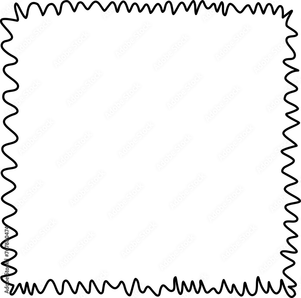 Hand drawn square frames Hand drawn square frames