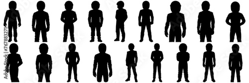 Racer driver silhouettes set, large pack of vector silhouette design, isolated white background