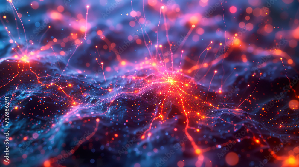 Dynamic neural network activity visualization. Dynamic neural network activity visualization.