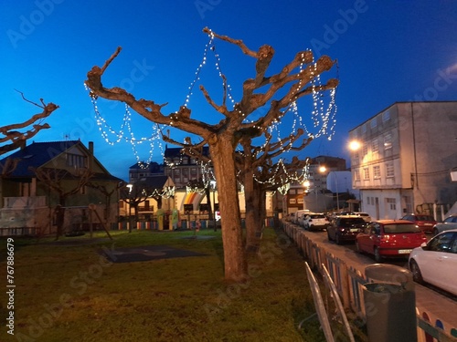 Decoración de Navidad en Vilalba, Galicia photo