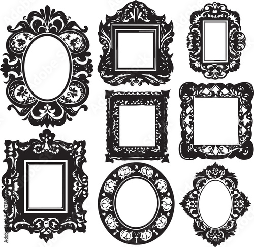 Set frames. Hand drawn vector illustration  © Михаил Н