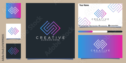  infinity line Modern Infinity Symbol, Technology dot, Premium logo design and business card vector.