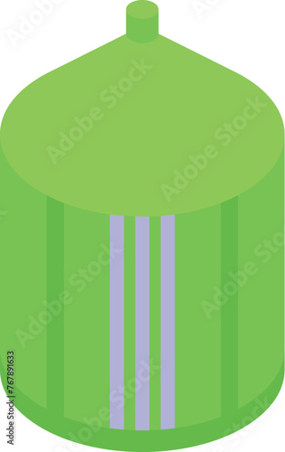 Refinery biogas tank icon isometric vector. Sector energy. Nature fuel
