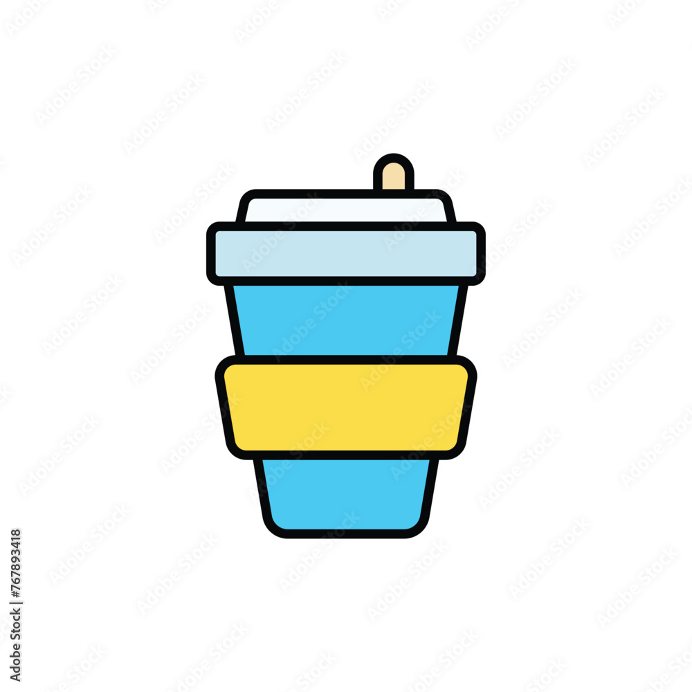 Coffee icon design with white background stock illustration Coffee icon design with white background stock illustration