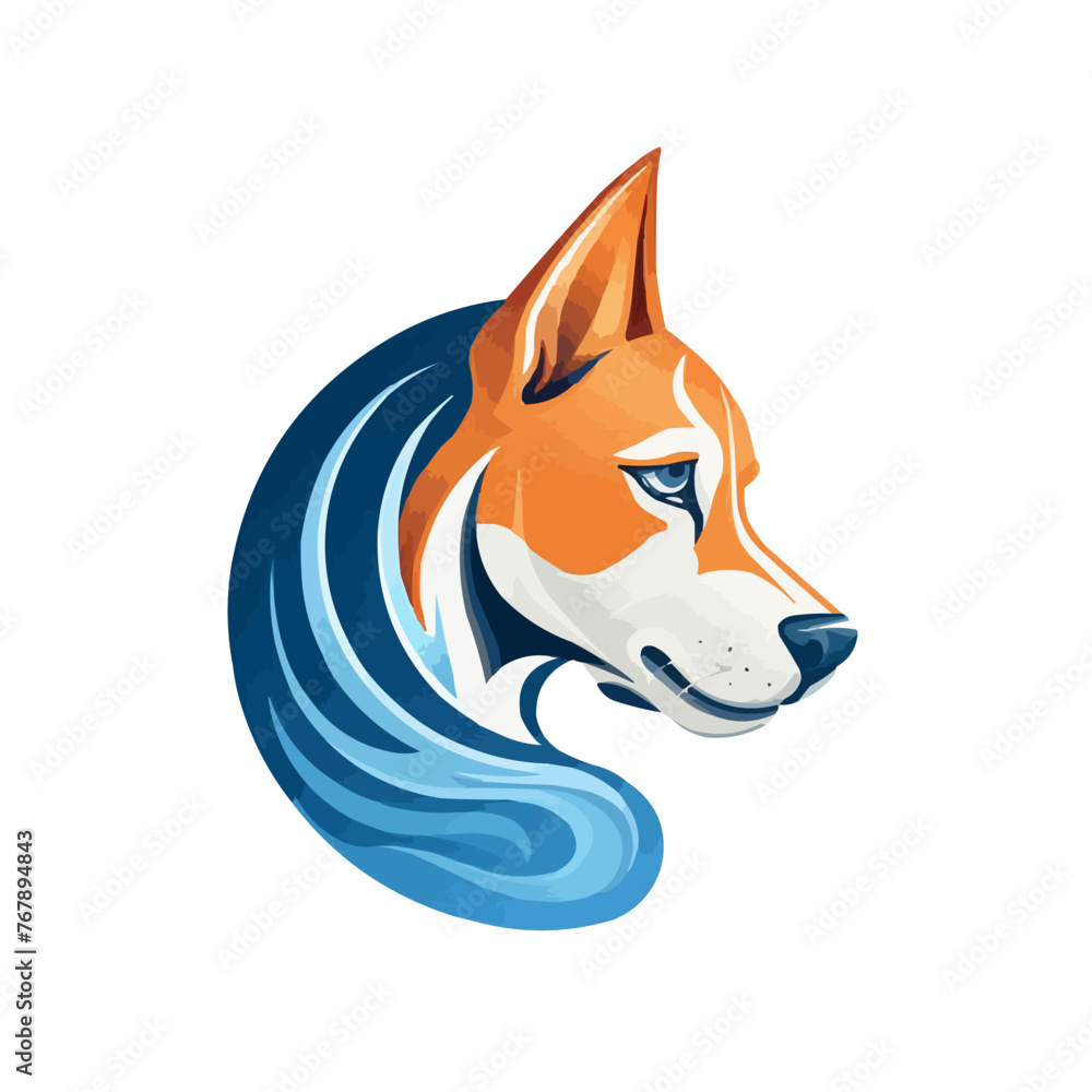 Smart Dog and cat Logo Template, smart dog and cat logo, Emblem, Design Concept