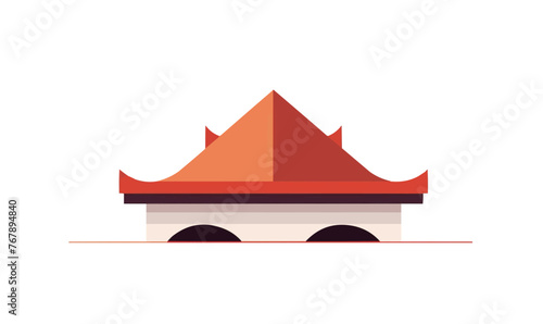 roof vector flat minimalistic asset isolated illustration -