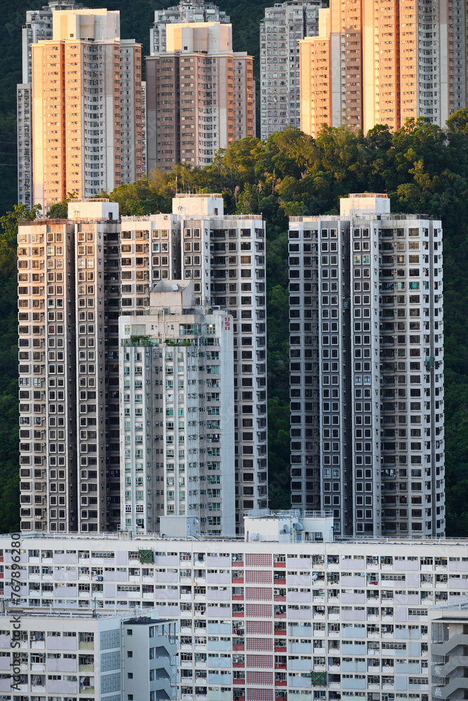 Obraz premium Asian Buildings on the Hill