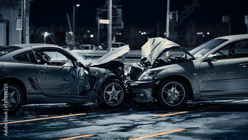 car crash accident on the road © Alex Bur