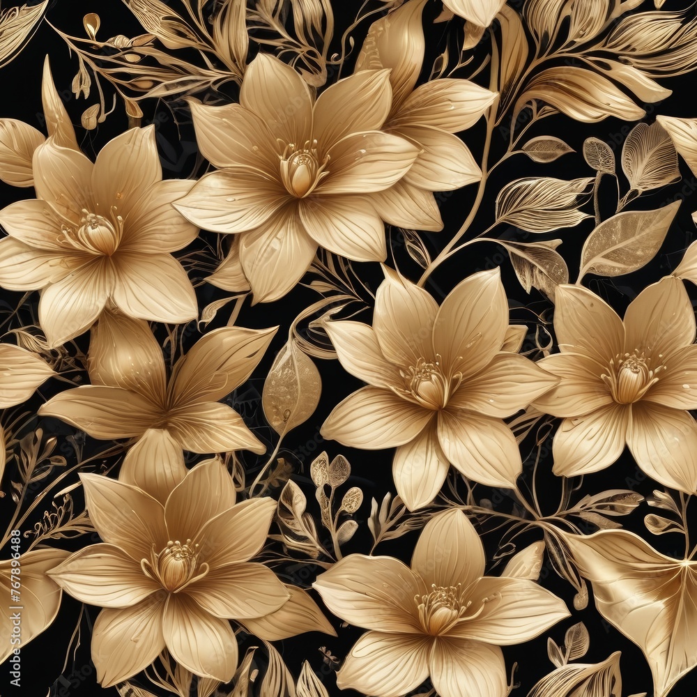 flowers seamless pattern background