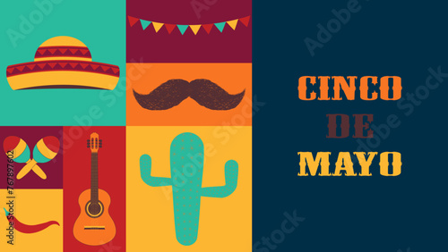 Cinco De Mayo clipart design, vector illustration