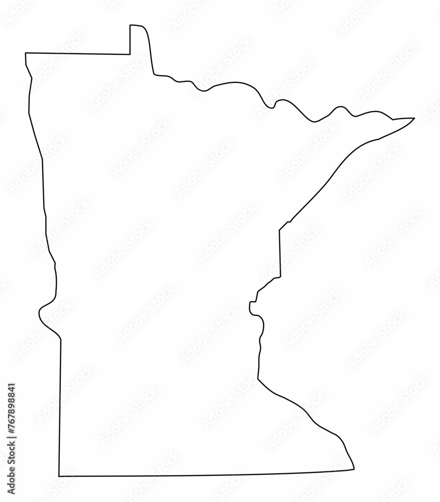 Minnesota map outline