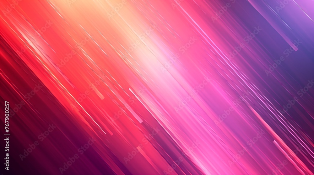 Bright abstract background with diagonal red and pink lines suggesting movement and energy.