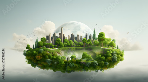 Environmental Poster template 3d