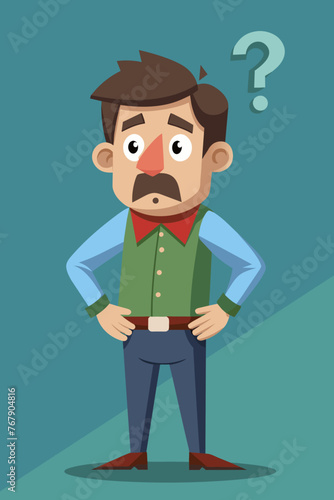 Young puzzled, doubtful, confused man thinking, trying to find solution, worried expression on his face, concept - Sorry, don't know how it happened. Copy space.