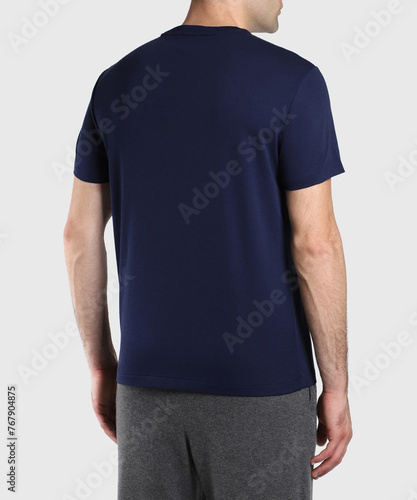 men's T-shirt mockup on the model