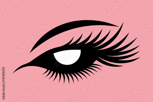 eye lashes vector design 