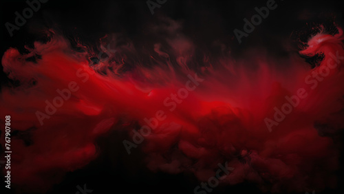 Red smoke on black background © Garadel