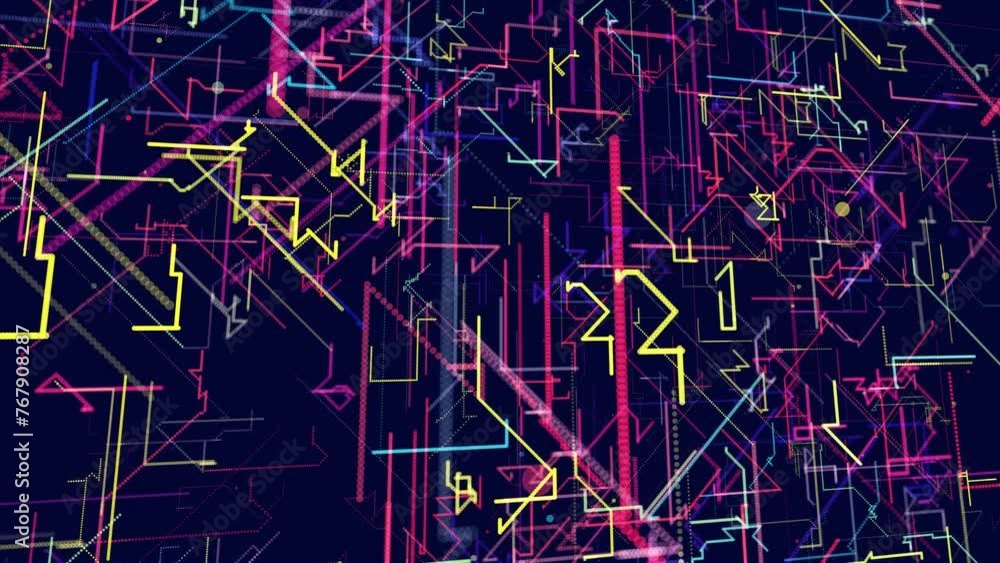 multicolored holographic constructions, 3d structures of luminous lines. abstract 3d grids as a high-tech informational looped bg. Sci-fi futuristic background. Technological neon light. Information multicolored holographic constructions, 3d structures of luminous lines. abstract 3d grids as a high-tech informational looped bg. Sci-fi futuristic background. Technological neon light. Information