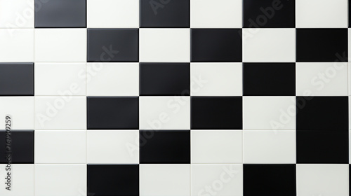 Black And White Checkered Floor Tiles background