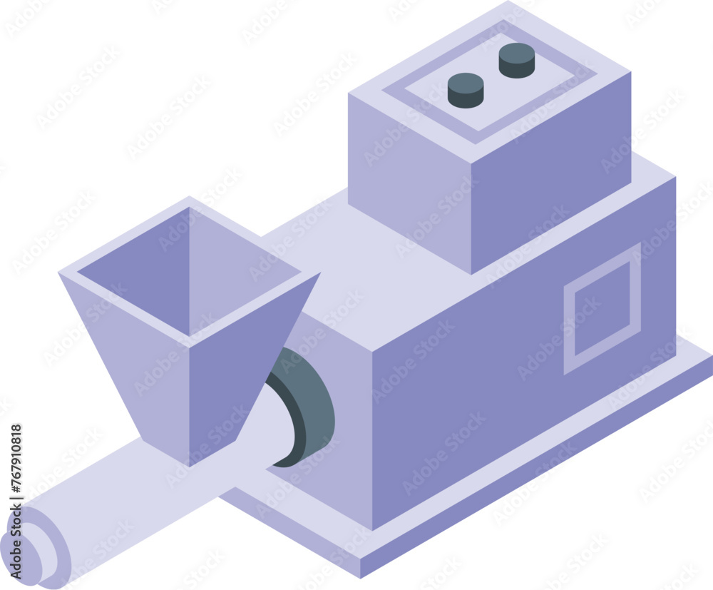 Chemical toiletry factory icon isometric vector. Factory soap production processing. Skincare cosmetics fabrication Chemical toiletry factory icon isometric vector. Factory soap production processing. Skincare cosmetics fabrication