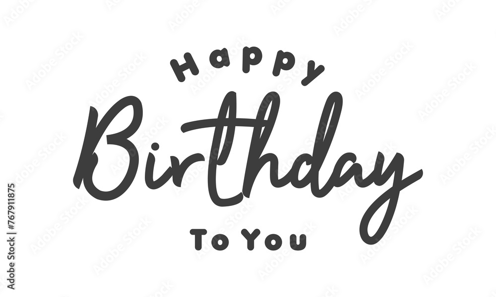 Happy Birthday Lettering Vector Happy Birthday Lettering Vector