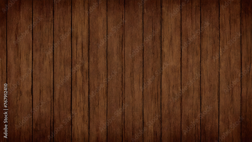 Naklejka premium Brown wood texture background
