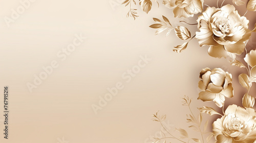 Luxury gold floral background golden gradient © rida
