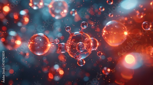 Explore the enigmatic realm of chemistry and atoms through mesmerizing 3D renders.