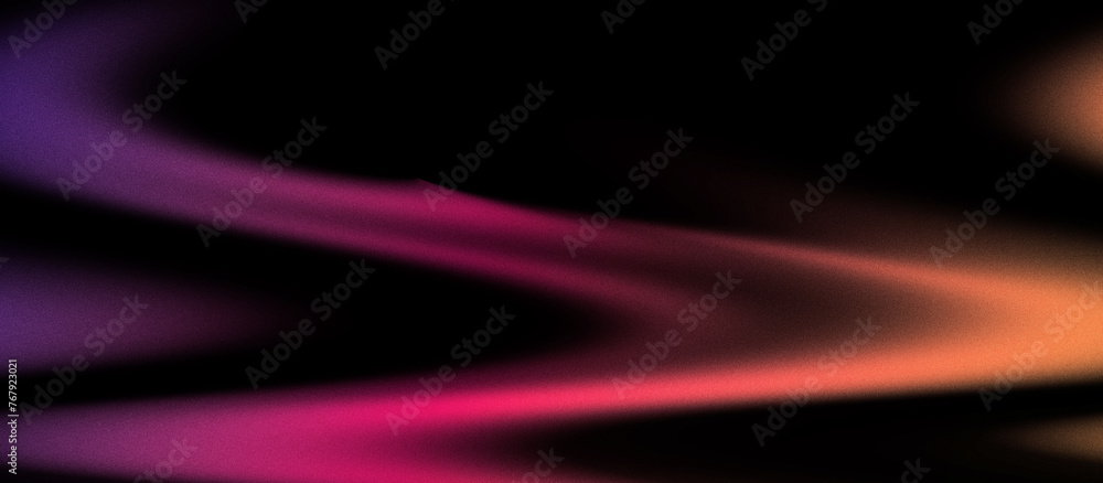 Fototapeta premium Abstract color blue pink yellow gradient film Grainy texture glowing wave background. Gradient blurred orange gray texture for web banner noise texture effect. Grain poster film photography effect