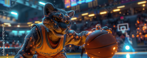 basketball mascot lynx © Sofiia Bakh